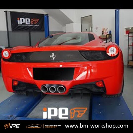 458_Italia_F1_Edition_Ferrari_exhaust_אגזוז_מערכת_פליטה_לרכב_פרארי_bavarian_motors_workshop_iPE_2