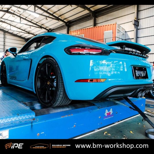 718_Boxster_&_Cayman_PORSCHE_exhaust_אגזוז_מערכת_פליטה_לרכב_פורשה_bavarian_motors_workshop_iPE