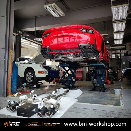 812_Superfast_812_GTS_Ferrari_exhaust_אגזוז_מערכת_פליטה_לרכב_פרארי_bavarian_motors_workshop_iPE