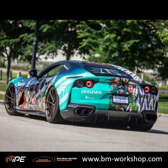 812_Superfast_812_GTS_Ferrari_exhaust_אגזוז_מערכת_פליטה_לרכב_פרארי_bavarian_motors_workshop_iPE_7