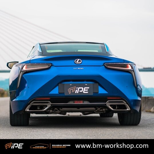 lexus_LC500_exhaust_אגזוז_מערכת_פליטה_לרכב_לקסוס_bavarian_motors_workshop_iPE_8