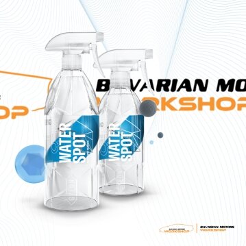 Q2M_WATER_SPOT_מסיר_כתמי_מים_ואבנית_לרכב_חנות_bavarian_motors_workshop