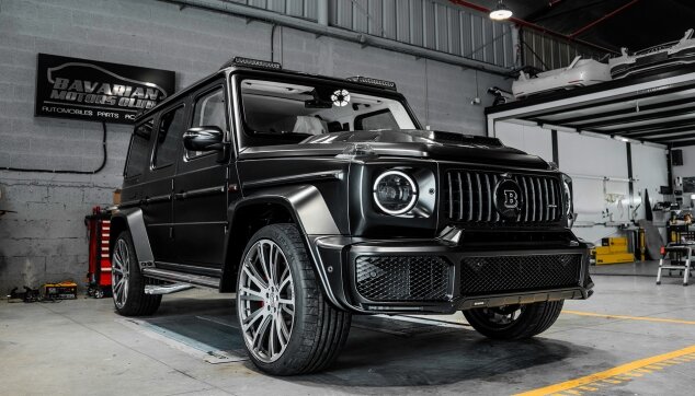 Mercedes G-class Brabus WideStar With White interior By Bavarian Motors Workshop 5