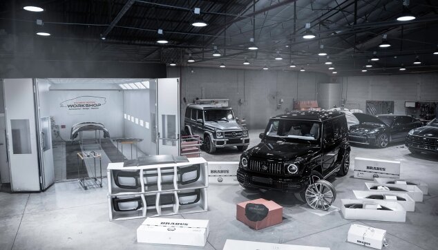 Mercedes G-class Brabus WideStar With White interior By Bavarian Motors Workshop 6