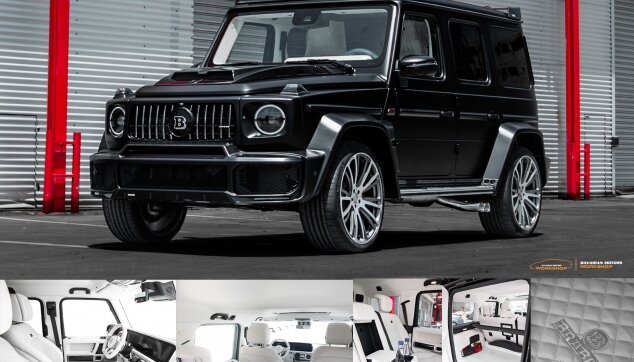 Mercedes G-class Brabus WideStar With White interior By Bavarian Motors Workshop35